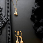 18K Gold & Small Plated Ghost Ghost Pendant Necklace - Heritage cosmetics and beauty care