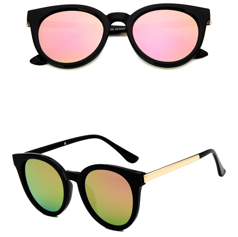 Cat eyepink sunglasses woman shades mirror female square sunglasses for women coating oculos fashion brand sunglasses Heritage cosmetics and beauty care