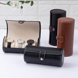 Cylinder Travel Portable Watch Tie Storage Box - Heritage cosmetics and beauty care