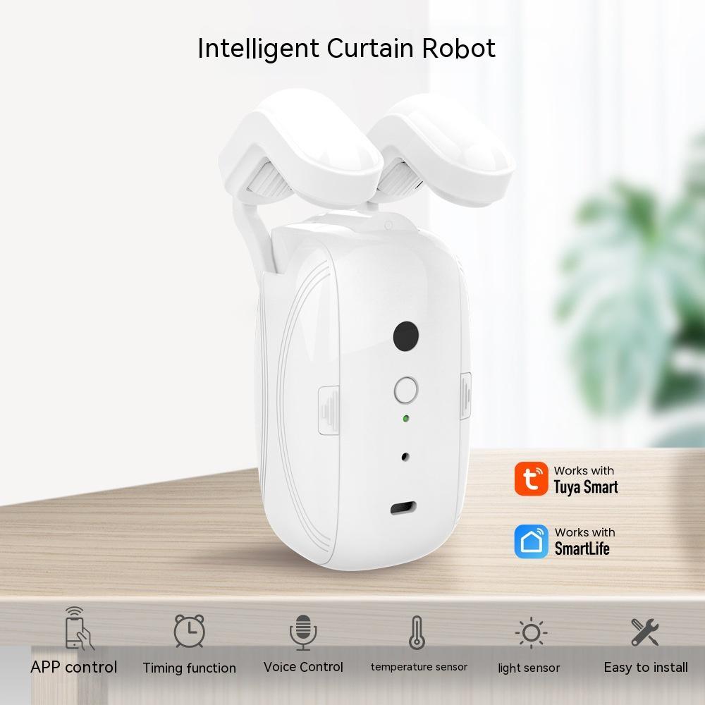 Wifi Curtain Robot Smart Home Roman Rod Electric Curtain Companion - Heritage cosmetics and beauty care