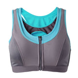 Fitness sports shirt bra sports Yoga women Zipper sports vest Bra Top women sport bra running Sexy 6603 - Heritage cosmetics and beauty care