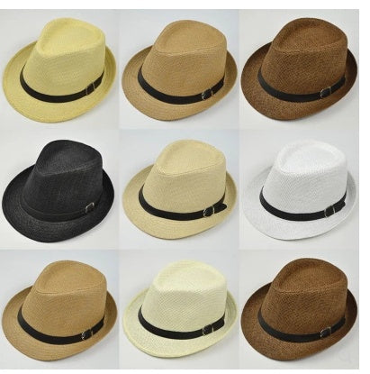 Summer hats men's summer casual trend hat female outdoor trip sunshade straw straw hats - Heritage cosmetics and beauty care