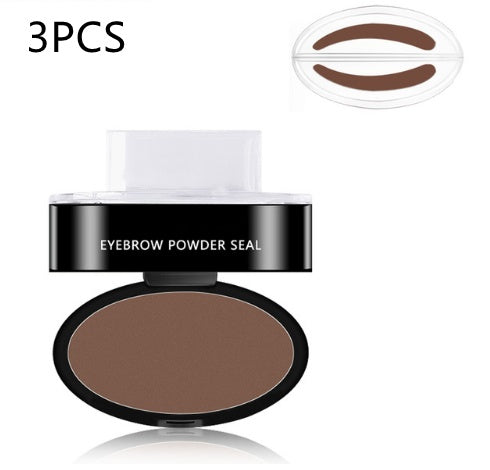 Eyebrow Powder Stamp Tint Stencil Kit Cosmetics Professional Makeup Waterproof Eye Brow Stamp Lift Eyebrow Enhancers Stencil Kit - Heritage cosmetics and beauty care