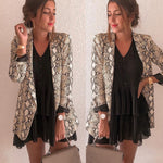 Snake print women's blazer - Heritage cosmetics and beauty care