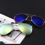 A new generation of color film UV reflective metal Sunglasses Polarized Sunglasses ladies fashion sunglasses - Heritage cosmetics and beauty care