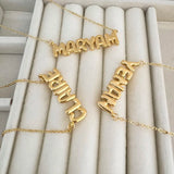 Customized Bubble Name Necklace, Fashionable Mini 3D Letter Necklace - Heritage cosmetics and beauty care