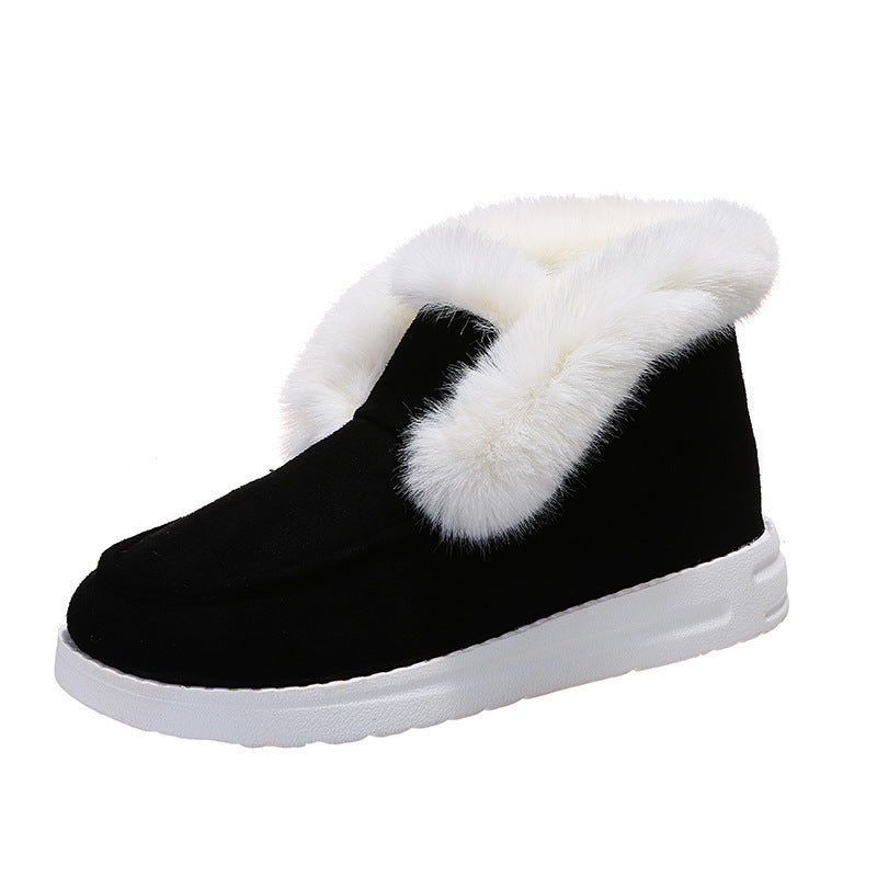 Snow Boots Warm Winter Shoes Plush Fur Ankle Boots Women - Heritage cosmetics and beauty care