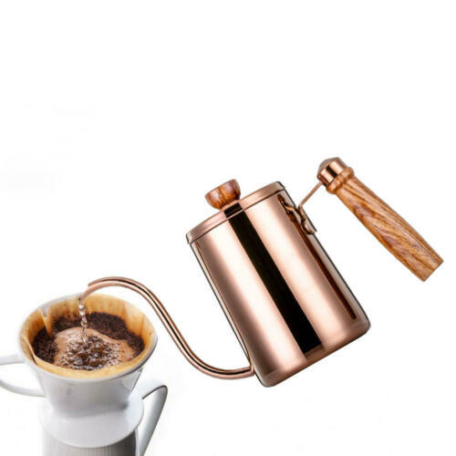 Thickened 304 Stainless Steel Wooden Handle Hand Brew Coffee Maker Heritage cosmetics and beauty care