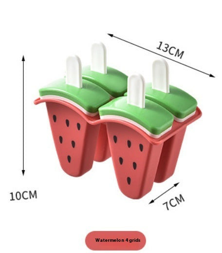 Cartoon 4 Grid Diy Ice Cream Fruit Ice Mold - Heritage cosmetics and beauty care