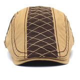 Cotton Washed Cotton Cap Plaid Embroidery Advance Hats Spring - Heritage cosmetics and beauty care