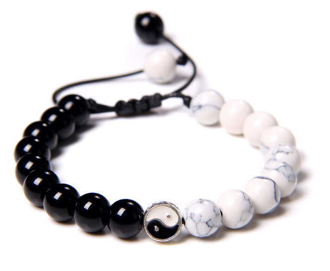 Buddha Beads Bracelets Volcanic Stone Crown - Heritage cosmetics and beauty care