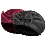 Women's Solid Bow Satin Bath Hat - Heritage cosmetics and beauty care