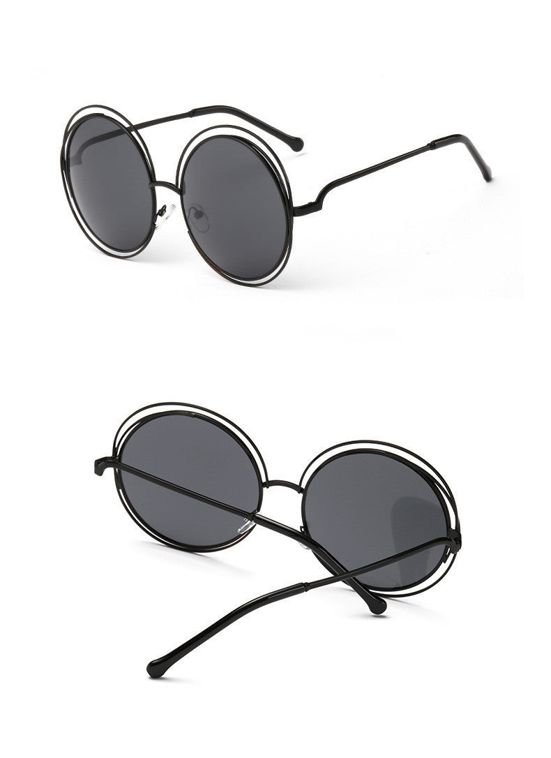 Round metal cutout sunglasses - Heritage cosmetics and beauty care