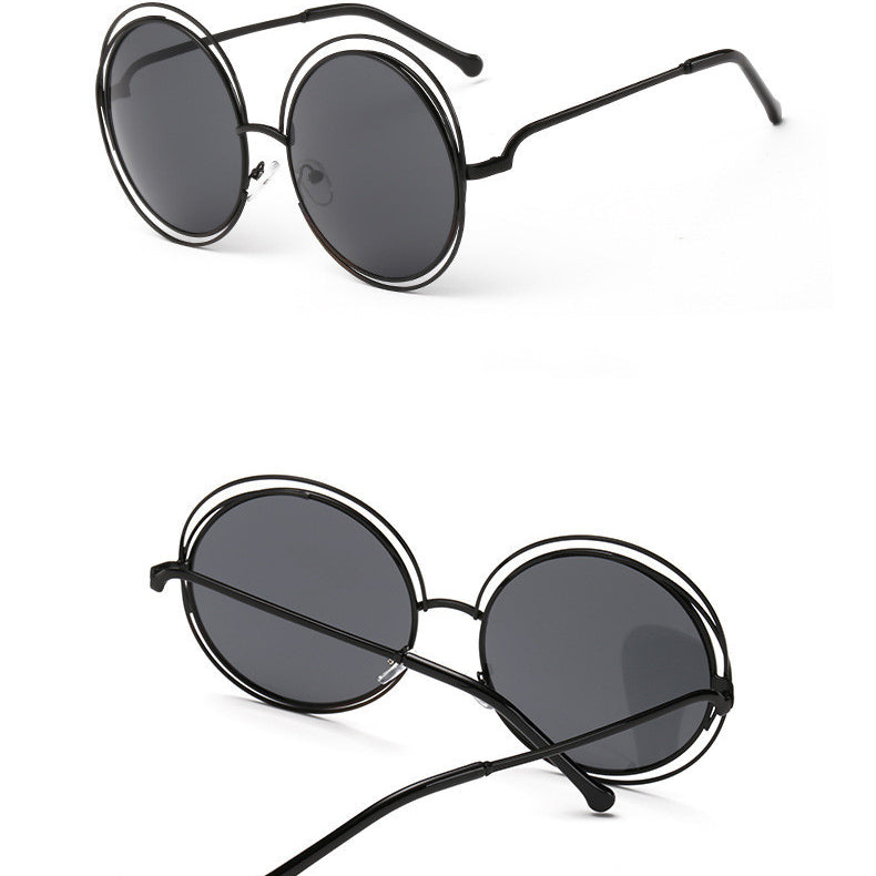 Round metal cutout sunglasses - Heritage cosmetics and beauty care