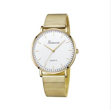 Fashion Casual Watches Womens Men GENEVA Womens Classic Quartz Stainless Steel Wrist Watch Bracelet Watches - Heritage cosmetics and beauty care