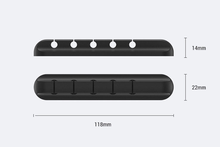 Silicone storage cable management cable clamp - Heritage cosmetics and beauty care