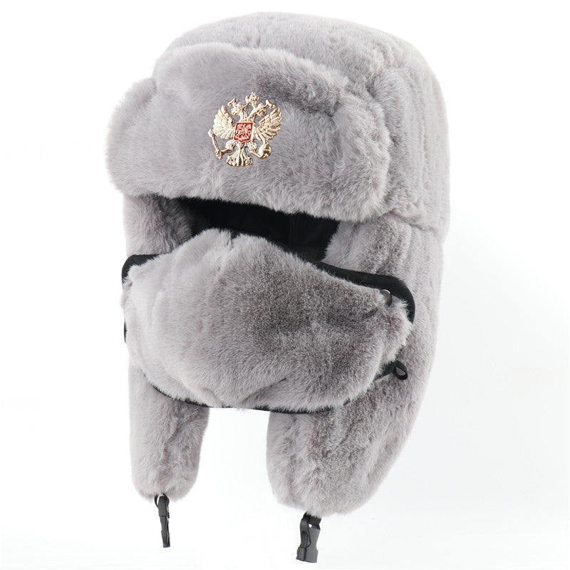 Ushanka Men And Women Imitation Rabbit Fur Outdoor Earmuffs Hat - Heritage cosmetics and beauty care