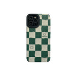 Retro Green Plaid Mobile Phone Case Soft Heritage cosmetics and beauty care