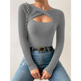 European And American Irregular Hollow Pullover Sweater - Heritage cosmetics and beauty care