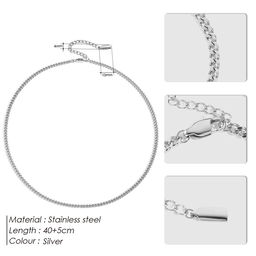 Classic Stainless Steel Necklace For Men And Women - Heritage cosmetics and beauty care