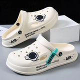 Astronaut Decor Slippers Summer Indoor Home Shoes Outdoor Garden Clogs Shoes - Heritage cosmetics and beauty care