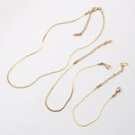 Titanium Steel Gold Plated Necklace Anklets Bracelets - Heritage cosmetics and beauty care