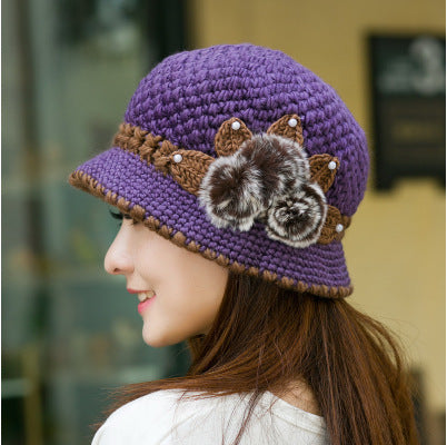 Knitted Hats For The Elderly Mother In Autumn And Winter - Heritage cosmetics and beauty care