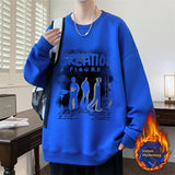 Autumn And Winter Brushed Hoody Pu Handsome Long Sleeve