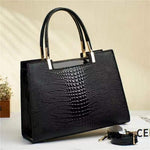 Women's Fashion Crocodile Pattern Shoulder Crossbody Handbag Heritage cosmetics and beauty care