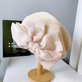 Big Bow Beret Women's Breathable Knit Hat - Heritage cosmetics and beauty care