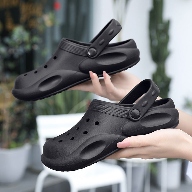 EVA Hole Shoes Beach Casual Baotou Sandals Non-slip Garden Clogs Shoes - Heritage cosmetics and beauty care