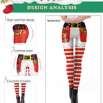 Women Christmas Digital Print Tight Leggings - Heritage cosmetics and beauty care