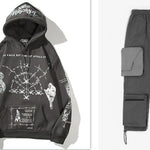 Covered In Graffiti And Embroidered Hip-hop Hoodies - Heritage cosmetics and beauty care