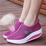 Women's Fashion Casual Mesh Surface Platform Platform Sneakers - Heritage cosmetics and beauty care