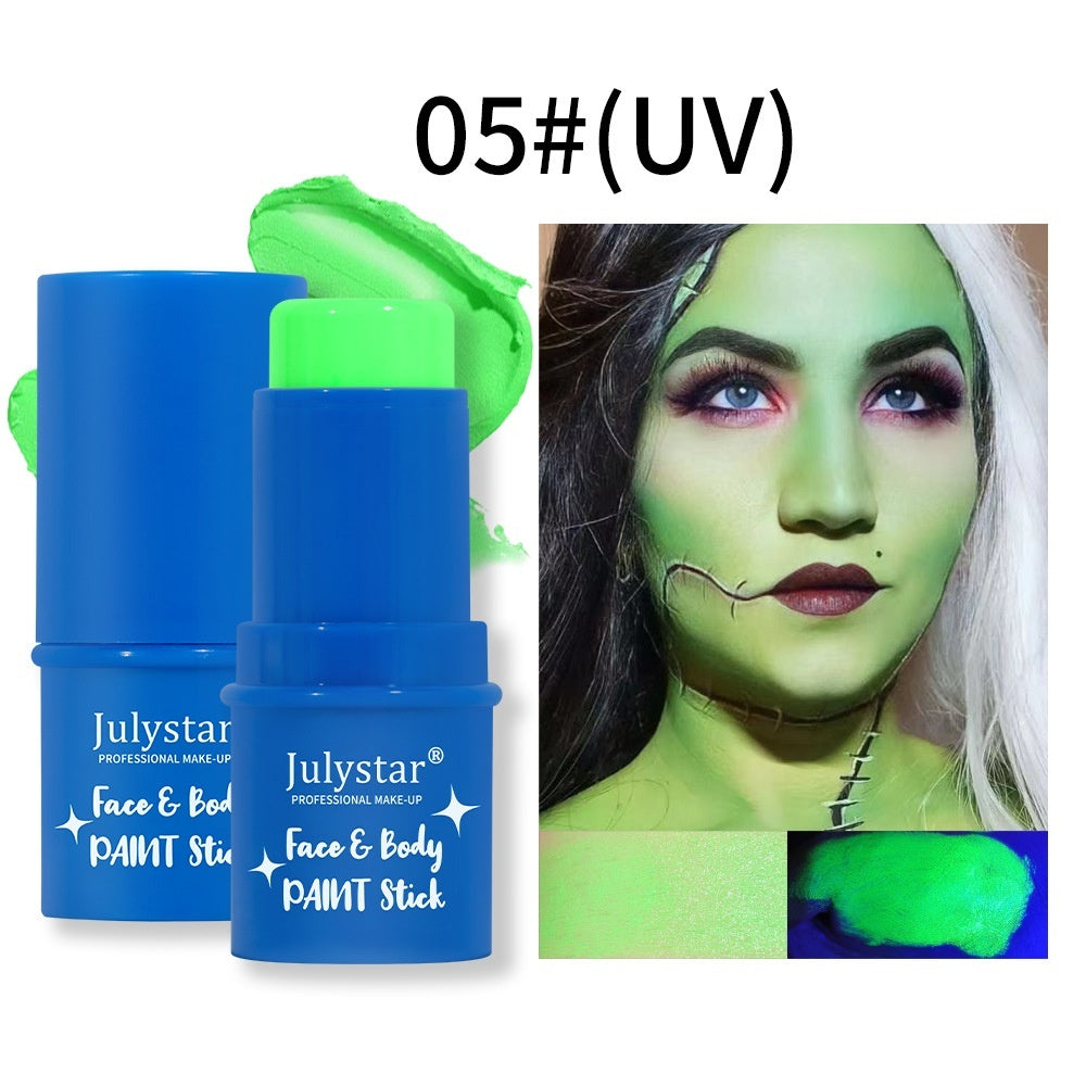 Halloween Popular Body Painting Cream Makeup Facial Water-soluble Fluorescent Face Stage Colored Drawing Crayon - Heritage cosmetics and beauty care