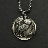 Greek Coin Relief Alien Antique Copper Old Silver Commemorative Medal - Heritage cosmetics and beauty care