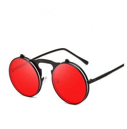 Round frame flip sunglasses - Heritage cosmetics and beauty care