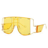 Metal big frame sunglasses - Heritage cosmetics and beauty care