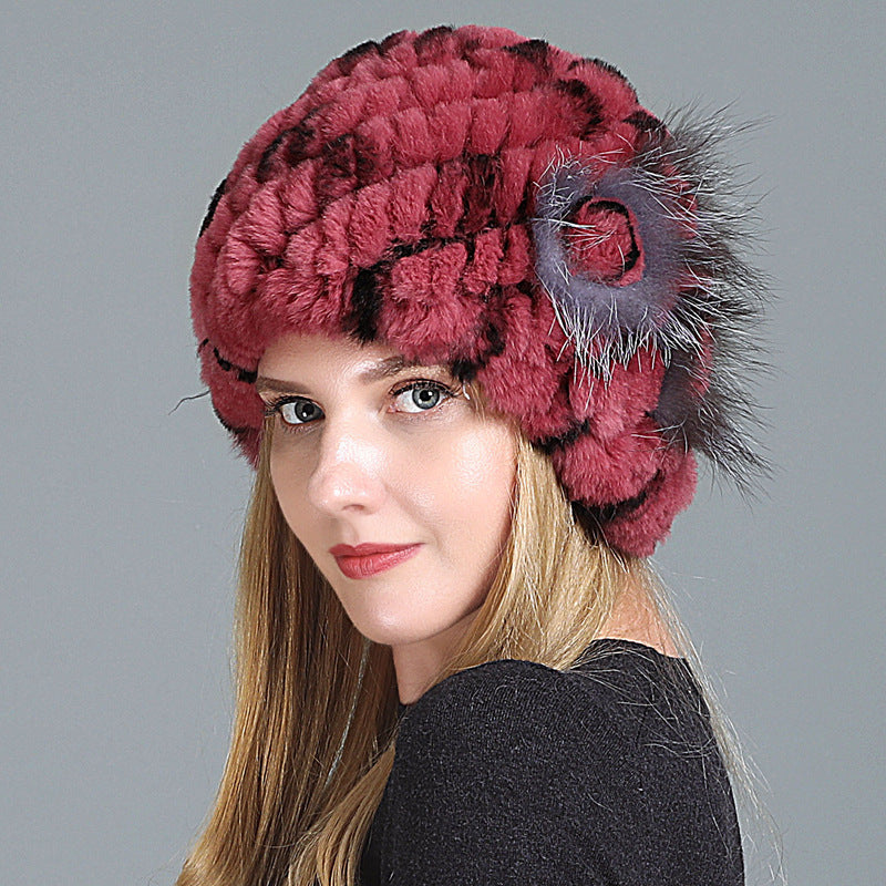 European And American Women's Fur Knitted Hats - Heritage cosmetics and beauty care