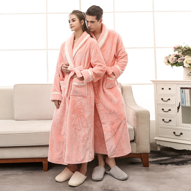 Women Pajamas Couple Gown Bathrobe Winter Robe - Heritage cosmetics and beauty care