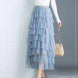 Women's Gauze Skirt New Mid-length Heavy Industry Net Yarn Skirt - Heritage cosmetics and beauty care