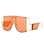 Metal big frame sunglasses - Heritage cosmetics and beauty care