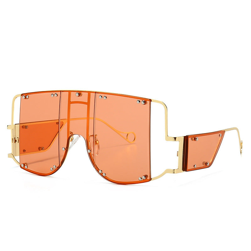 Metal big frame sunglasses - Heritage cosmetics and beauty care