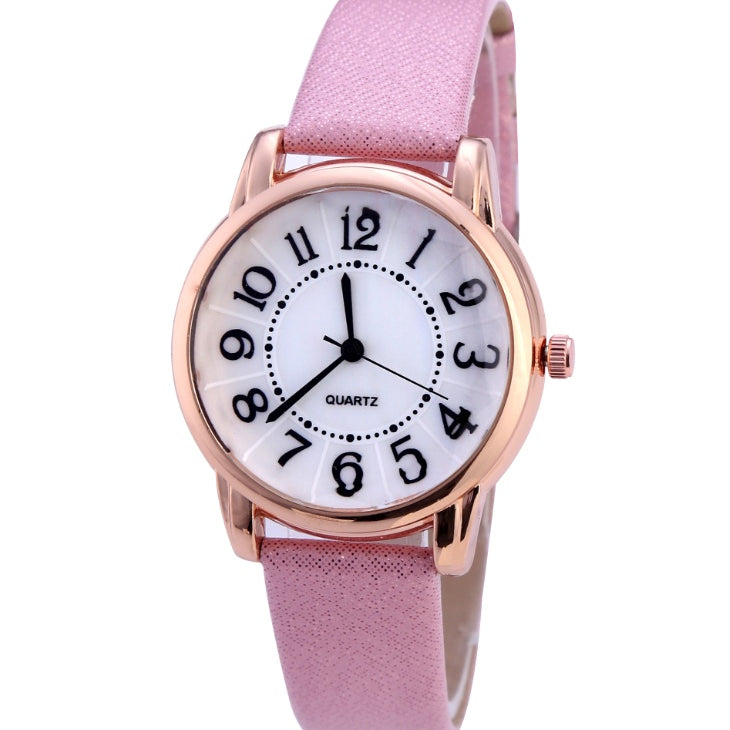 Drop Shipping Women Simple Dial Wristwatches Casual Fashion Luxury Leather Strap Quartz Watches Clock Relogio Feminino - Heritage cosmetics and beauty care