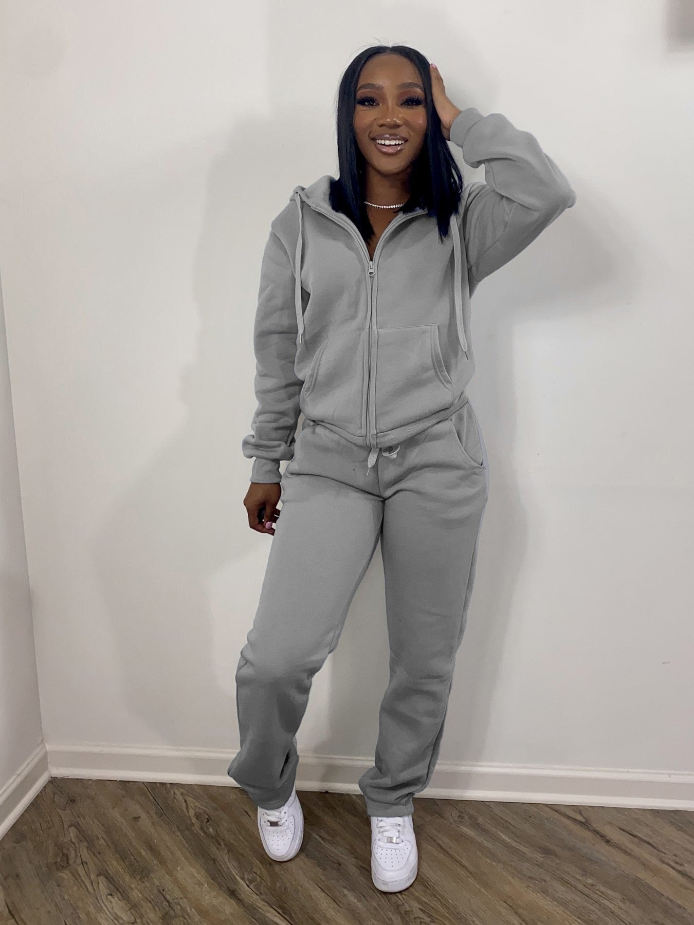 Women Sweatsuit Set 2 Piece Outfits Casual Hoodies Tops And Sweatpants Jogger Tracksuits Loose Trousers - Heritage cosmetics and beauty care