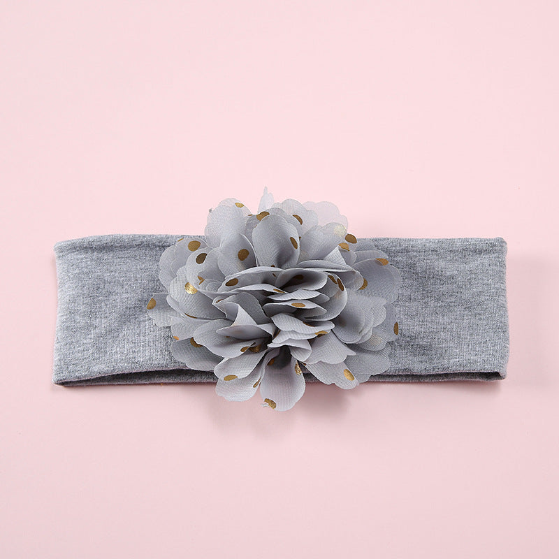 Cotton Elastic Baby Hair With Bow Flowers - Heritage cosmetics and beauty care