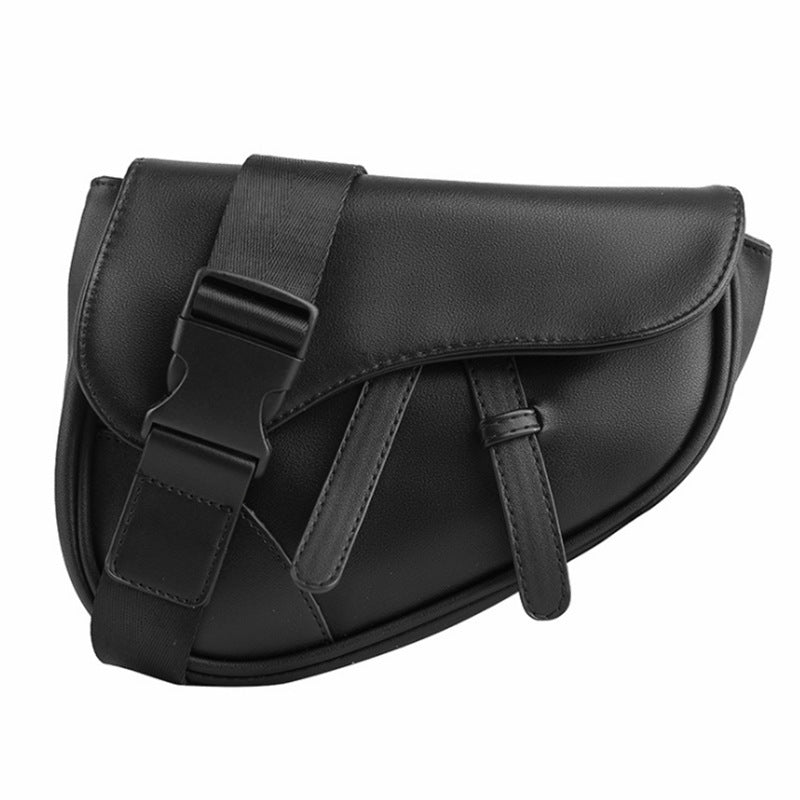 Casual simple leather shoulder women's waist bag - Heritage cosmetics and beauty care