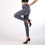 Spring new imitation denim leggings women - Heritage cosmetics and beauty care