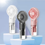 Strong Power Spray Humidification Small Fan Humidification Usb Charging Portable Fan Icy And Refreshing Fan Water Supplement - Heritage cosmetics and beauty care