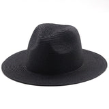 Large-Brimmed Straw Hat Men'S And Women'S Beach Jazz Hats - Heritage cosmetics and beauty care